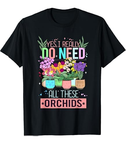 Amazon.com: Vintage Orchid Flower on Orchid T-Shirt : Clothing